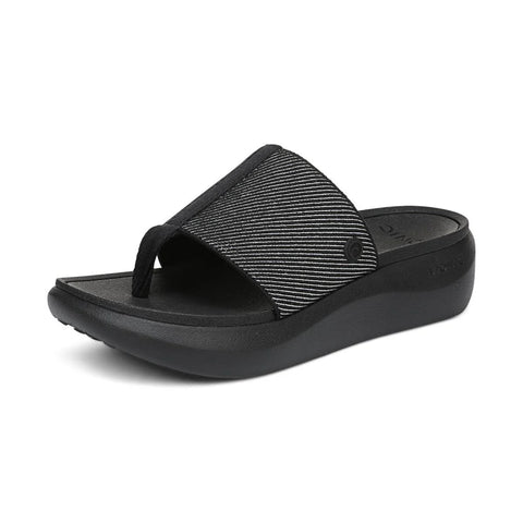 Beach Aqua Platform Toe Post Sandal