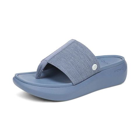 Beach Aqua Platform Toe Post Sandal