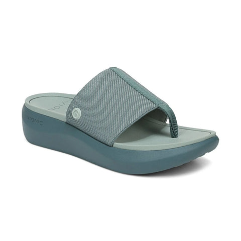 Beach Aqua Platform Toe Post Sandal