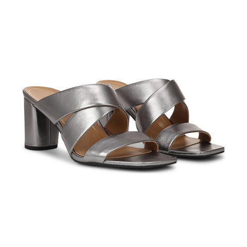 Merlot Heeled Slide Sandal
