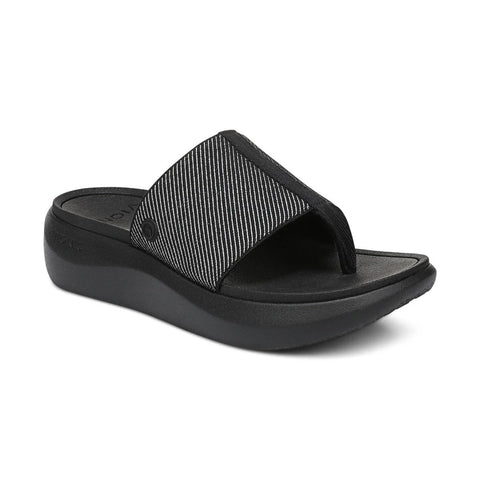 Beach Aqua Platform Toe Post Sandal