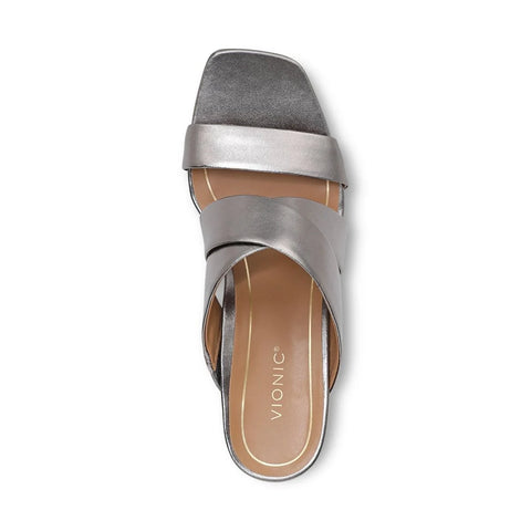 Merlot Heeled Slide Sandal