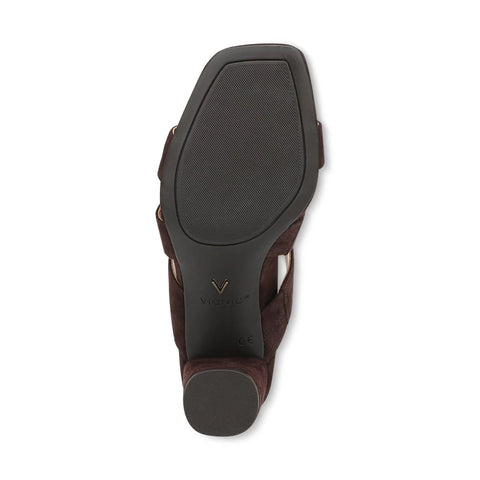 Merlot Heeled Slide Sandal