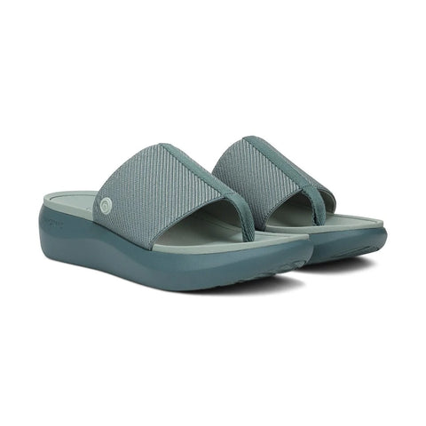 Beach Aqua Platform Toe Post Sandal
