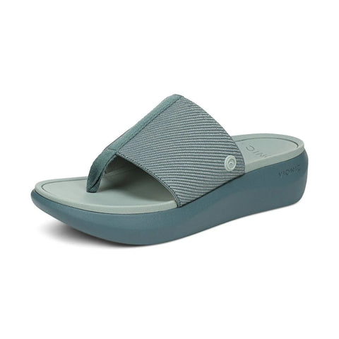 Beach Aqua Platform Toe Post Sandal